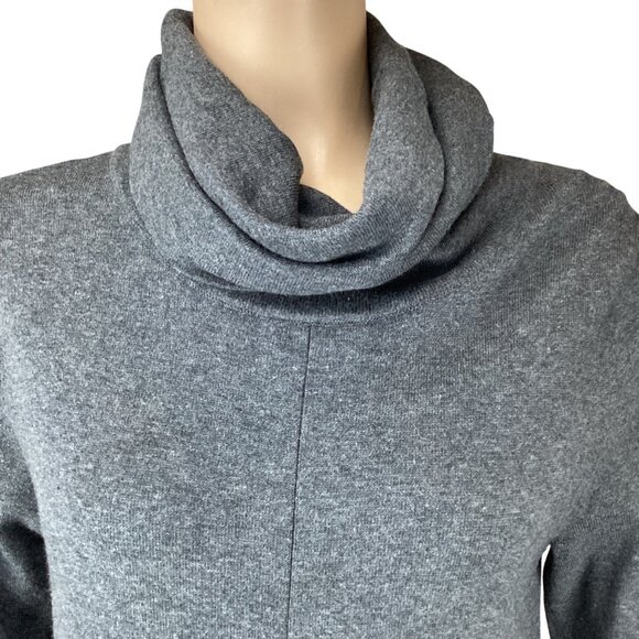 Tyler‎ Boe Womens Sweater Dress Size Small Kim Charcoal Gray Cowl Neck Stretch - Picture 2 of 12